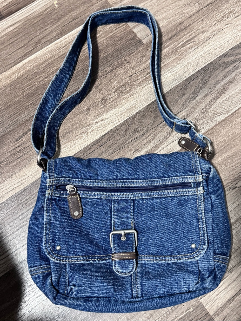 Denim Crossbody Shoulder Bag